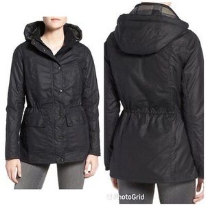 NWT Barbour Orkney 6 Waxed Cotton Anorak with Hood